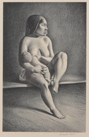 Rockwell Kent - "Greenland Mother Nursing Child"