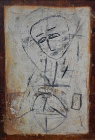 Jamali (b. 1944) "Figure and Mask"