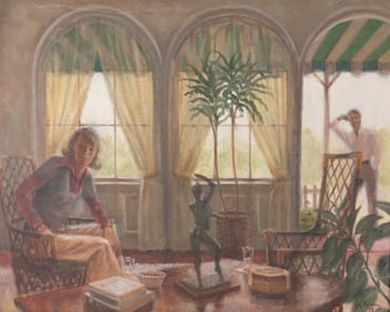 G.K Holden (American, 20th C.) Interior Scene