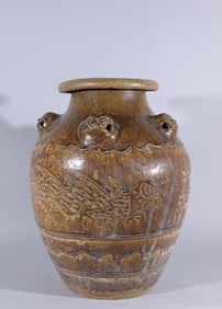 Song Dynasty Brown-Glazed Martaban Storage Jar