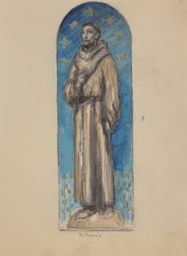 Francis Luis Mora (1874 - 1940) "St Francis"