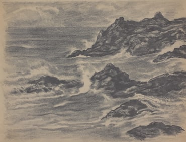 Francis Luis Mora (1874 - 1940) Pencil Sketch