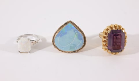 (3) Assorted Rings