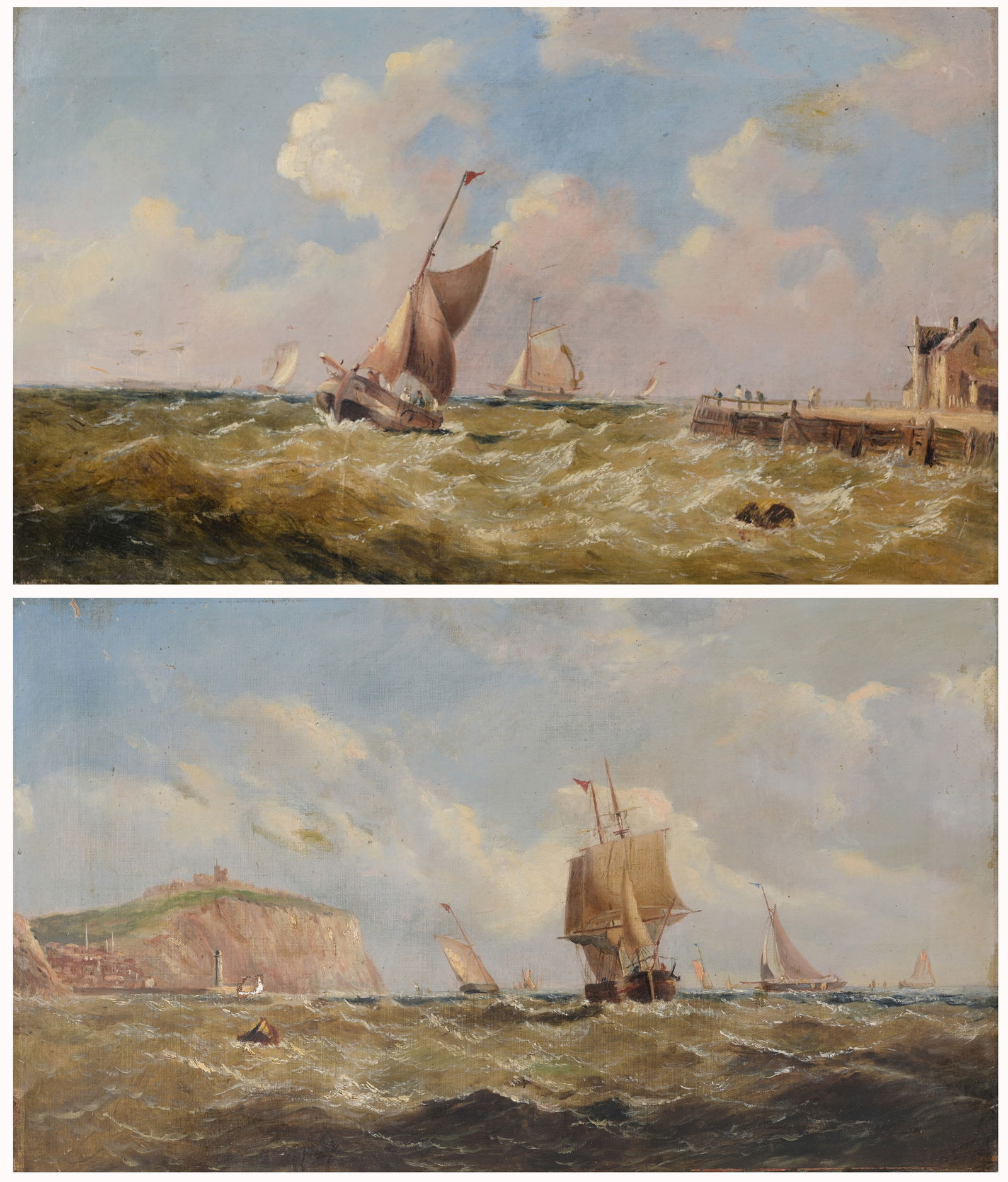 (2) 19th C. English Seascapes (1 of 6)