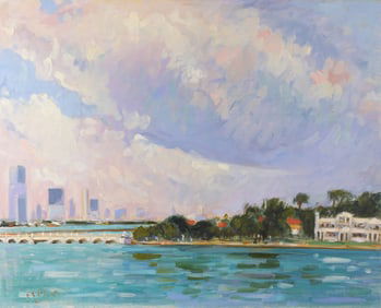 Signed, 20th C. Miami Beach Painting