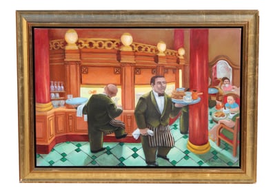 Eduardo Ungar (Argentine, b. 1947) "Cafe Tortoni"