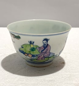 Chinese Famille Vert Cup