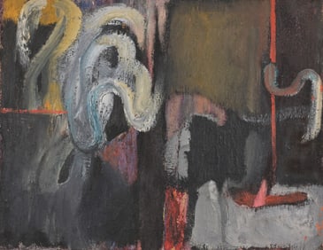 Bernard Beckman (American, 20th) "City Dwellings"