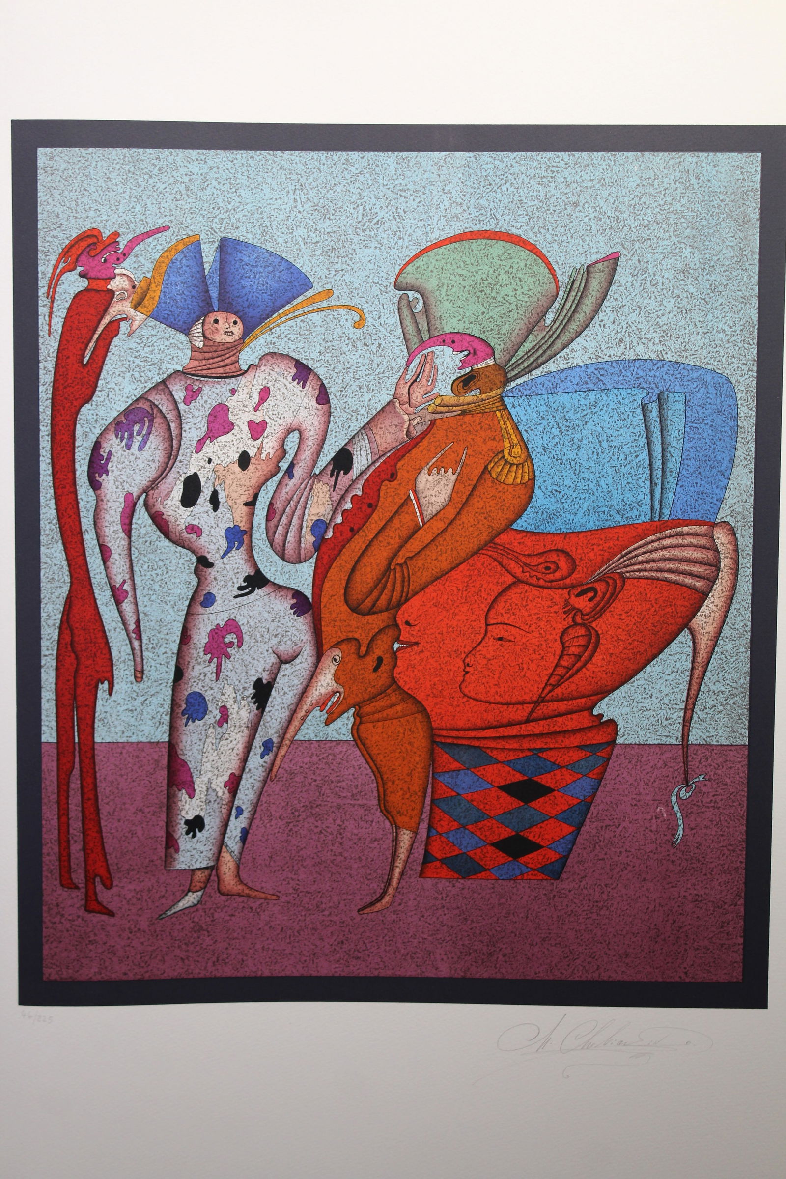 Mihail Chemiakin (B. 1943) "Untitled VII" (/225) (1 of 4)