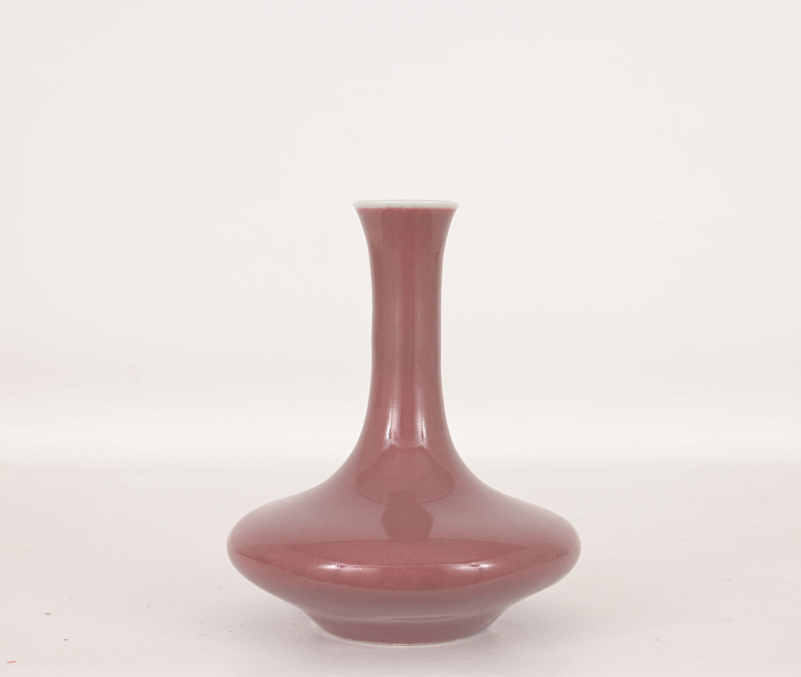 Signed, Chinese Porcelain Red-Glazed Vase (1 of 4)