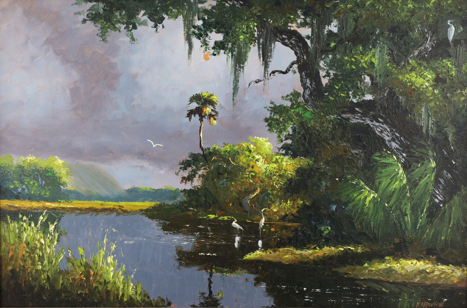 Harold Newton (1934 - 1994) 24 x 36 Highwayman Ptg (1 of 8)