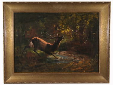 Gustave Courbet (French, 1819 - 1877) Stag