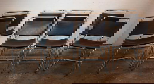 (8) Mies Van Der Rohe Knoll Side Chairs