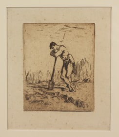 Jean Francois Millet - "Man Leaning on Spade"