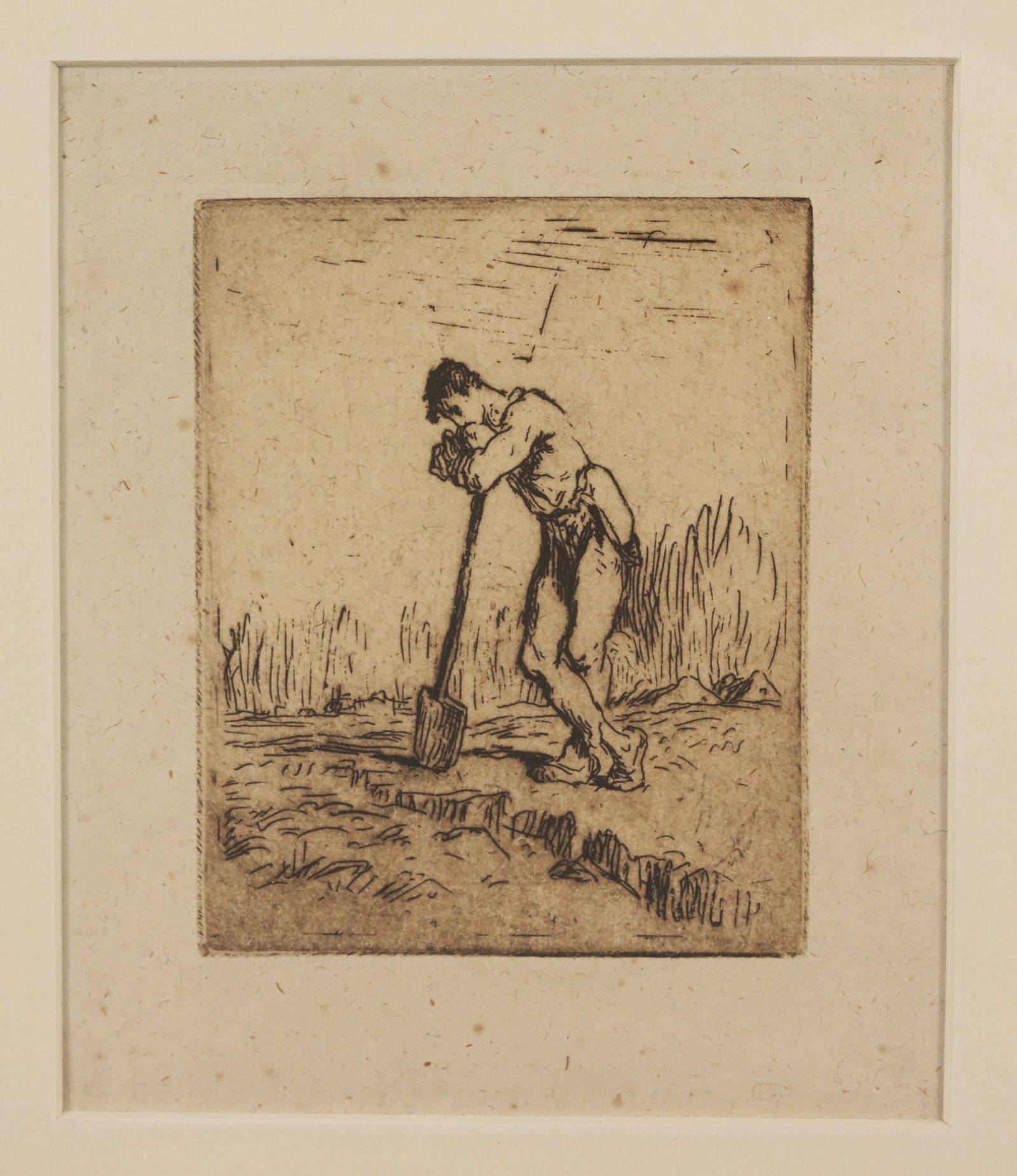 Jean Francois Millet - "Man Leaning on Spade" (1 of 5)