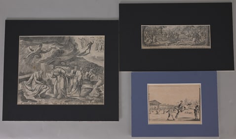 Collection of Three Old Master Prints