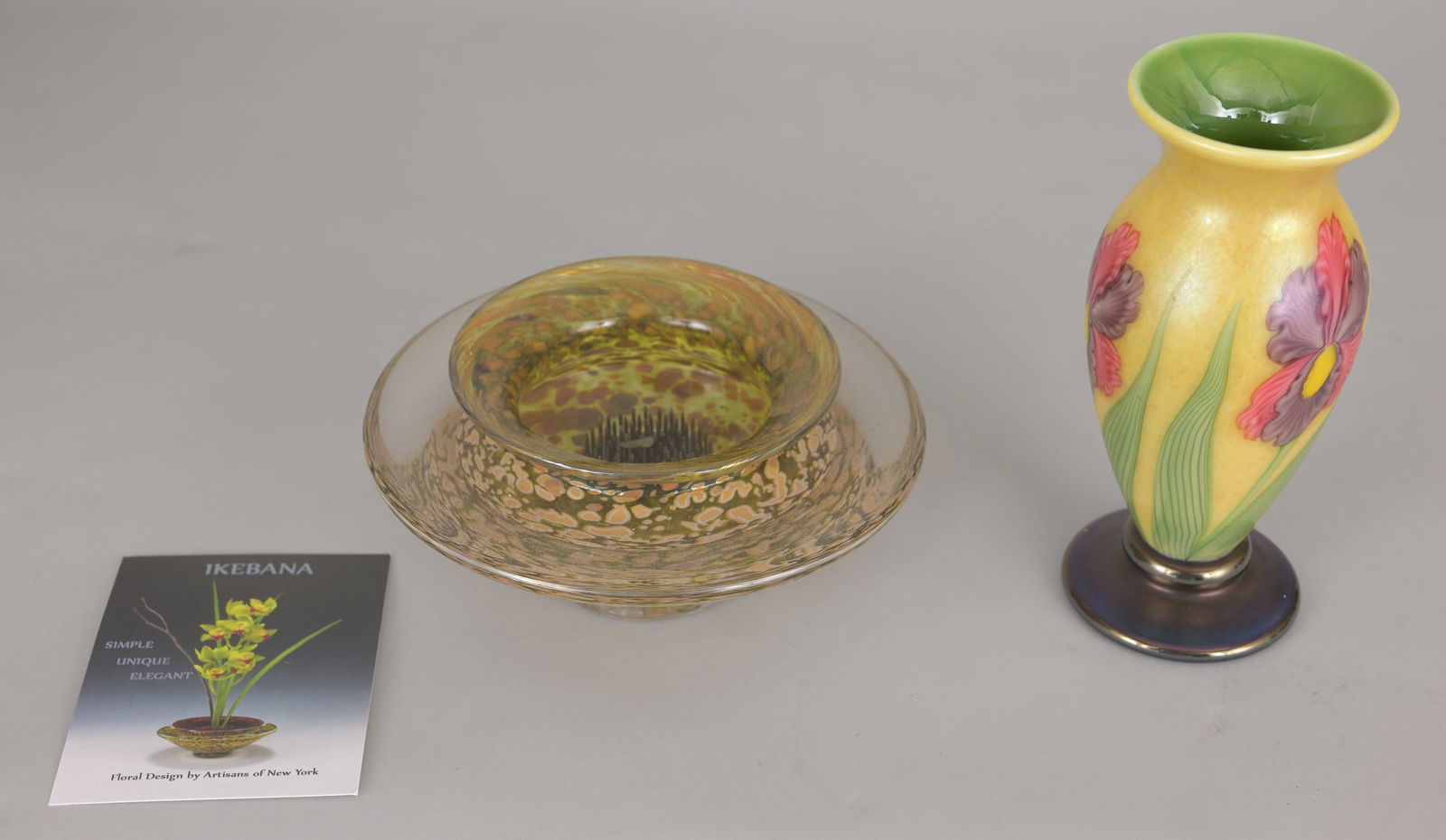 (2) Assorted Art Glass Vases (1 of 5)