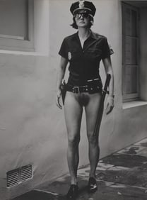 Helmut Newton (1920 - 2004) "Evi as Cop"