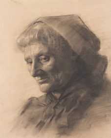 Attr. Camille Pissarro (1830 - 1903) Lady