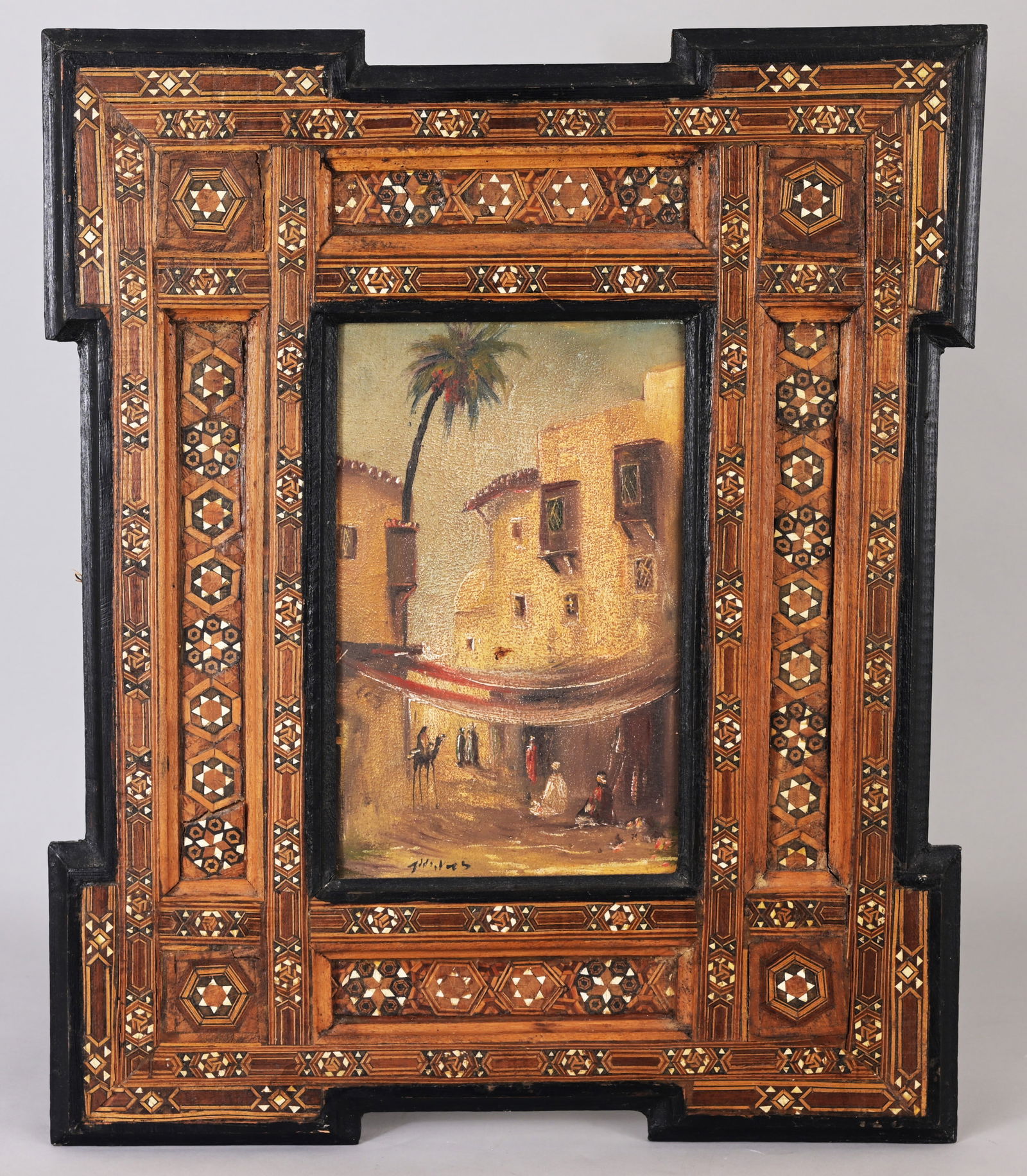 19th C. Orientalist School Ptg in Elaborate Frame (1 of 7)