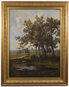 Leon Richet (French, 1847 - 1907) Barbizon