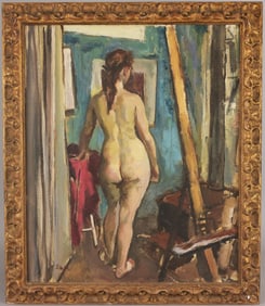 Signed, Early 20th C. Backside Nude