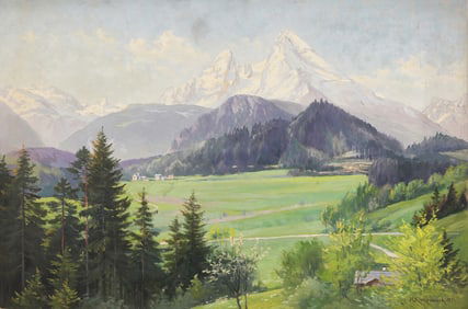 Herman Kiekebusch (B. 1857) "The Watzmann"
