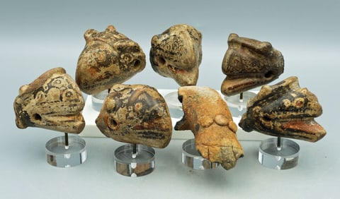 (7) Pre-Columbian fragments - Costa Rica