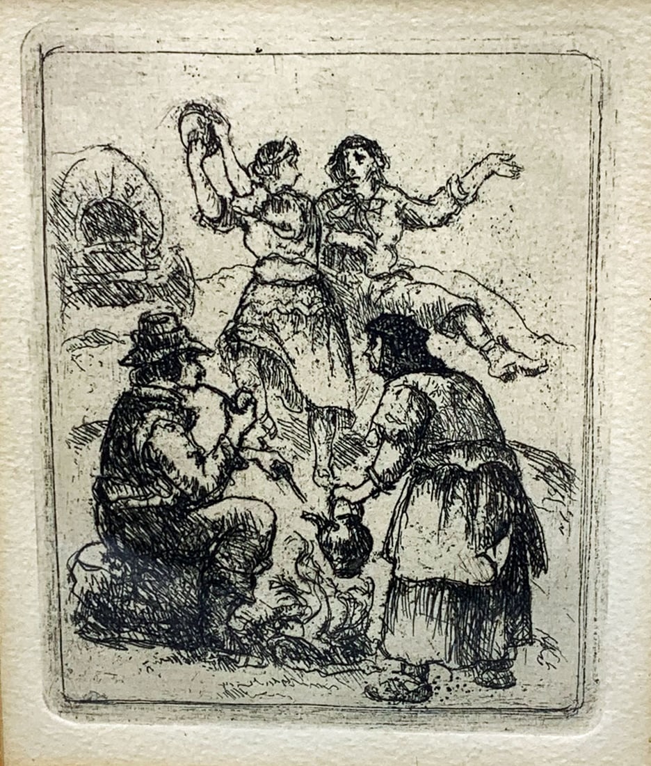 Eugene Higgins (1874 - 1958) "Gypsies" - Etching (1 of 3)