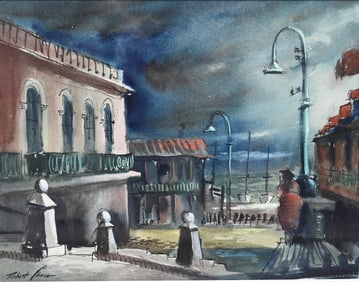 Robert Chase (1919 - 2014) Watercolor