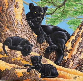 R.G. Finney (B. 1941) "Black Panther"