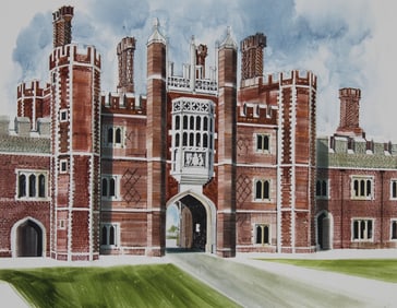 Ronald Maddox (B. 1930) "Hampton Court Palace"