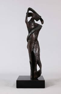 Andre Beaudin (French, 1985 - 1979): Andre Beaudin (French, 1985 - 1979) Untitled, 1978 Bronze with Brown Patina. Initialed and dated on leg. Provenance: - Christie's (New York) 2014. Dimensions: 13.75 x 4 x 3 in. (without base)