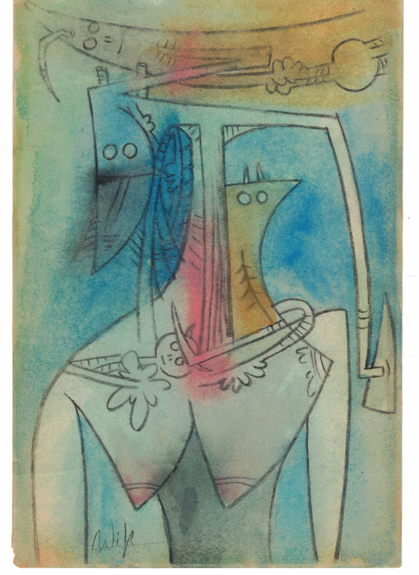Wilfredo Lam (1902 - 1982) "Femme" (1 of 4)