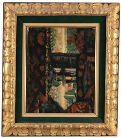 Marcel Gromaire (1892 - 1971) "Un coin d'etang"
