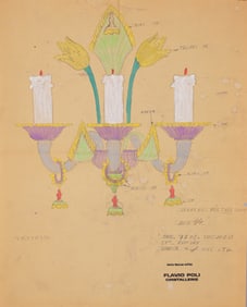 Flavio Poli (1900 - 1984) Original Sketch