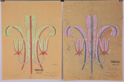 (2) Flavio Poli (1900 - 1984) Original Sketch