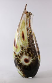 Afro Celotto Murano Peacock Art Glass Sculpture