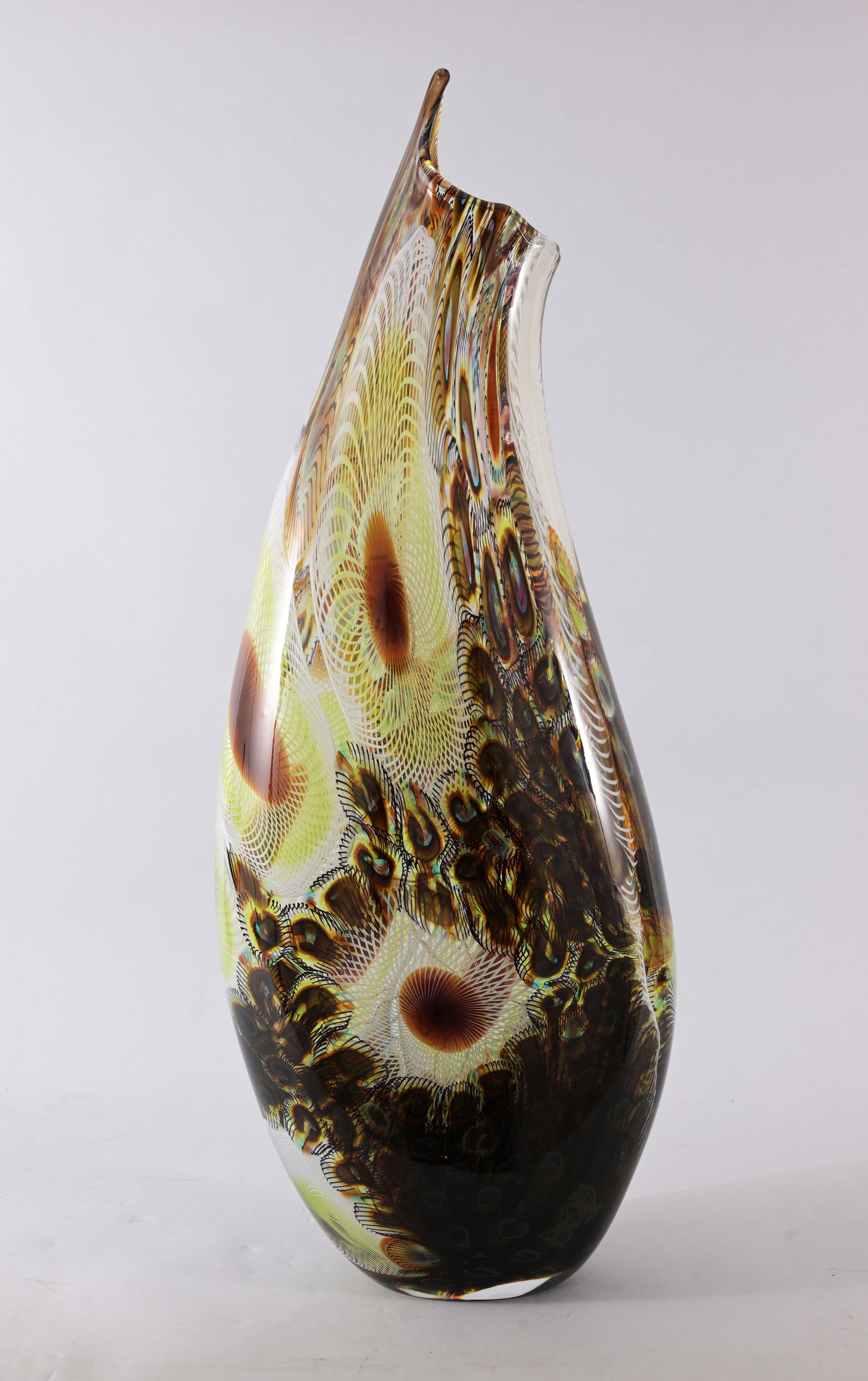 Afro Celotto Murano Peacock Art Glass Sculpture (1 of 9)