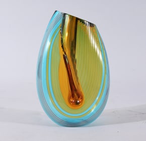 Afro Celotto Murano Art Glass Vase