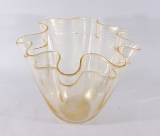La Filigrana Glass Studio Handkerchief Vase