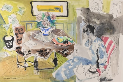 Emilio Grau Sala (Spain, 1911-1975) Watercolor/ink