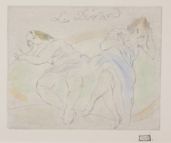 Jules Pascin (1885 - 1930) "Le Divan"