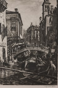 Sir David Muirhead Bone (1876 - 1953) Drypoint