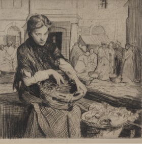 William Lee Hanky (1869-1952) Jeannette at Market