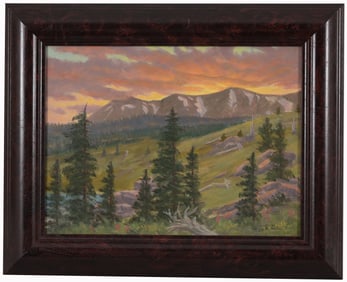 Gayle Blair Tate (b. 1944) "Sunset at Libby Flats"
