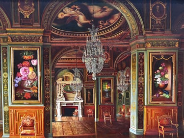 Large 19th C. Style Interior Scene