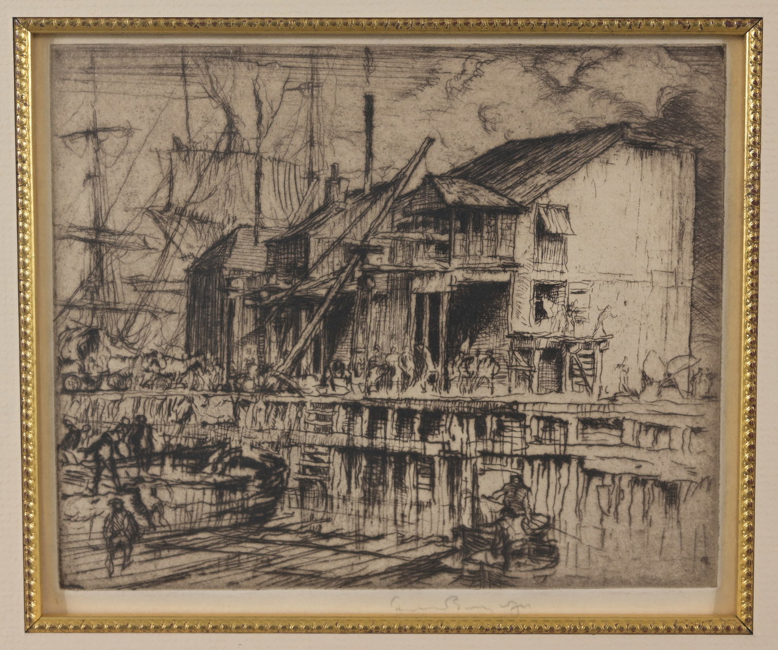 Frank Brangwyn (1867 - 1956) "The Pier" (1 of 4)