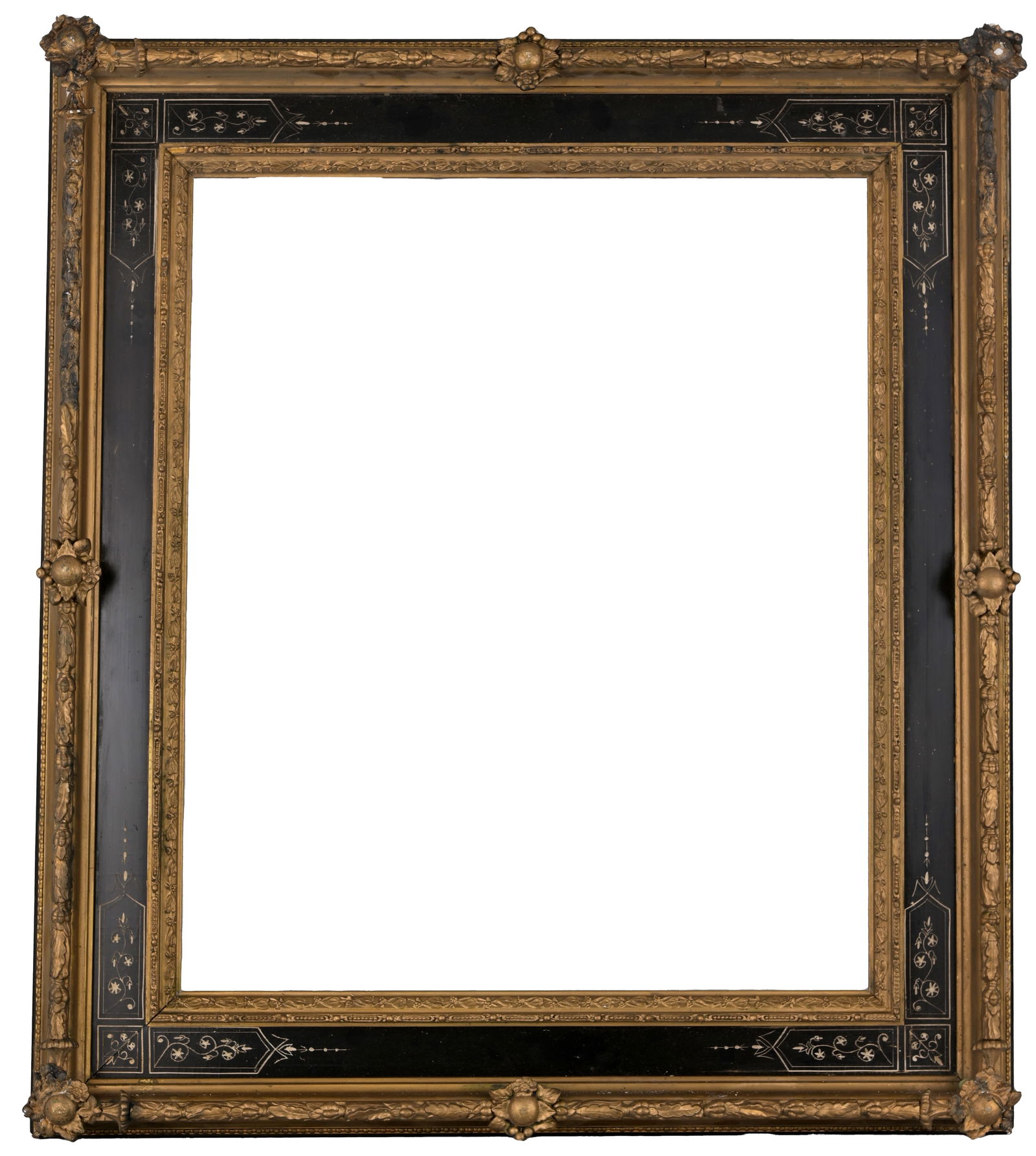 Antique Eastlake Frame - 24 x 20 in.: Antique Eastlake Frame. Rabbet Size: 24 x 20.25 in. Overall Frame Size: 32 x 28.5 in.