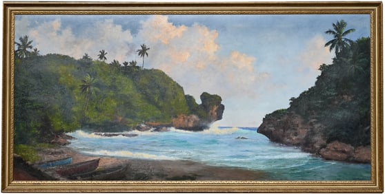 Albert Backus (1906-1990) Priestman's Bay 42 x 90